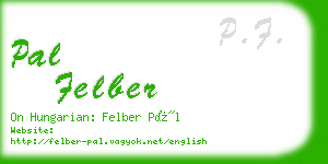 pal felber business card